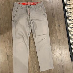 Under armour chino gray pants